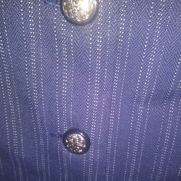 CAREER OPTIONS NAVY STRIPED BLAZER - PLUS (NWT) - Picture 4 of 5